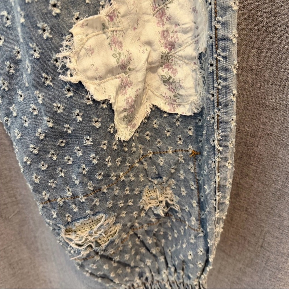 POL Blue Distressed Jogger Pants - Picture 4 of 5